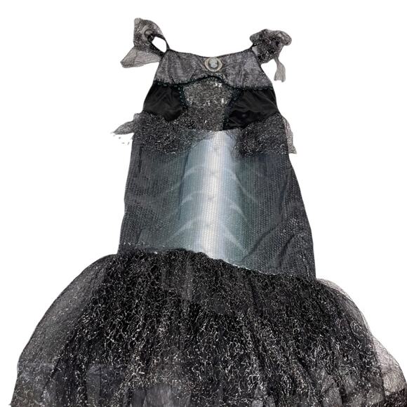 Skeleton Mermaid Halloween Prentend Play Costume Girls Size L‎ - Picture 2 of 7
